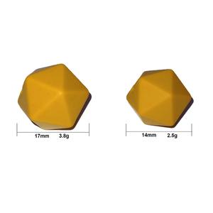 El bebé a granel suelto al por mayor suelta los granos suaves de <span class=keywords><strong>la</strong></span> dentición del silicón del Chew Icosahedron BPA Free Food <span class=keywords><strong>Gra</strong></span> - Product Image 2