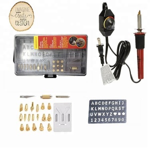 Kit de <span class=keywords><strong>pyrogravure</strong></span> sur bois DIY, stylo de <span class=keywords><strong>pyrogravure</strong></span> et outil de <span class=keywords><strong>pyrogravure</strong></span> sur bois, lettres, pochoirs, stylo encaustique, outil à faible chaleur - Product Image 1