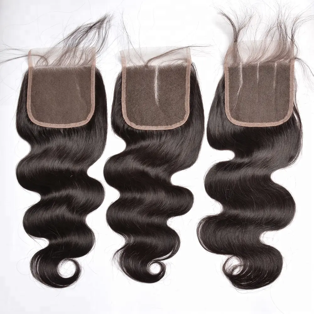 wholesale high quality human hair swiss lace closure,ear to ear lace closure,360 lace frontal closure