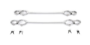 Kit de menottes avec collier et chaîne en acier inoxydable pour adultes, Set de jeux de sexe, jeu de servitude, outils BDSM, jouets fétiches pour adultes, liens et contraintes aux mains - Product Image 4