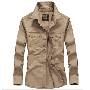 Camicia Jackette in <span class=keywords><strong>Denim</strong></span> blu scuro Casual di nuovo Design Casual da uomo - Product Image 2