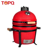 Topq Fabriek 15 Inch Mini Klei Tandoor Oven Tafelblad Grill Kamado Outdoor Bbq Keramische Roker