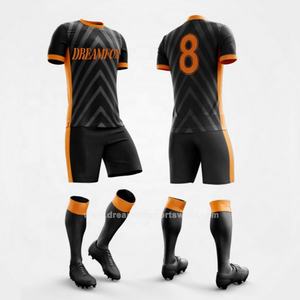 Дешевая Молодежная футбольная майка, комплект футбольной одежды, индивидуальная сублимированная футбольная майка, синяя одежда для рынков и футбола - Product Image 3