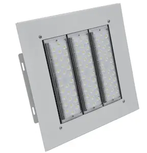 Pó branco de alumínio 5 anos de garantia, ip65, 100w, 150w, 200w, estação de gás, retrofit, kit de luz de cobertura de led