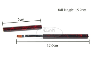 BQAN 2024 <span class=keywords><strong>Professionnel</strong></span> Noir Rouge Poignée En Métal Nylon Cheveux UV <span class=keywords><strong>Gel</strong></span> Brosse Nail Art Brosses Fourniture - Product Image 6