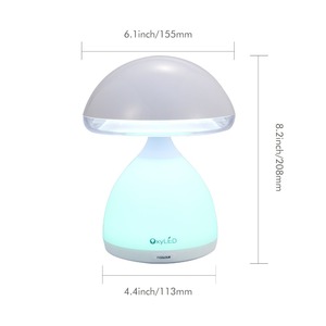 <strong>Mushroom</strong> Kids Touch Sensor Bedside Lamp With 7-Color RGB Led <strong>Night</strong> <strong>Light</strong> - Product Image 1