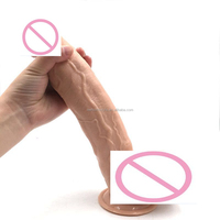 Ventouses en silicone écologique 30*5.8cm super gode énorme gode pénis réaliste
