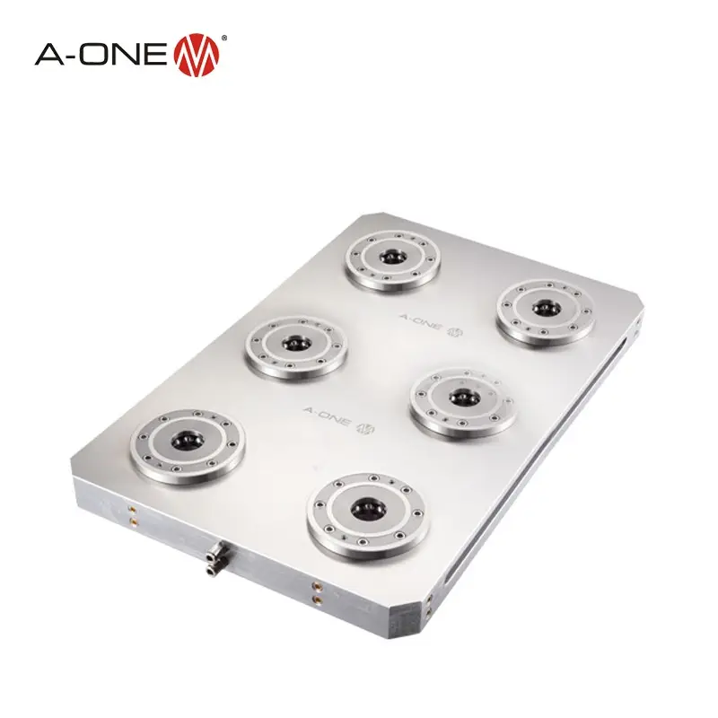 A-ONE AMF zero point clamping system 6 in 1 pneumatic chuck for CNC Machining