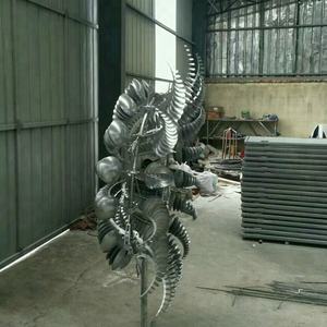 China Liefert Poliert Moderne Garten Im Freien Edelstahl 1,6 mt Durchmesser Wind Skulptur - Product Image 1