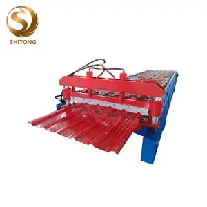 aluminum corrugated steel sheet making machine colored steel wall roof panel cold roll forming machine