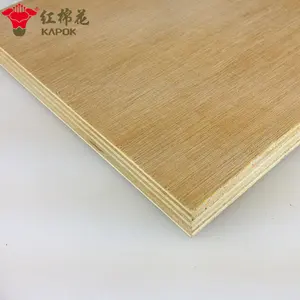 Kapok Panel hardwood core 18mm melamine laminated plywood for furniture