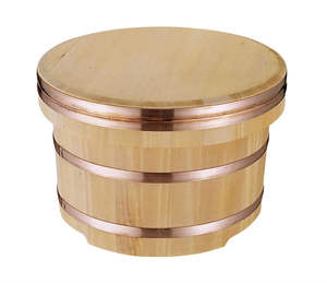 Recipientes de Madera para Sushi de Chef Japonés, Tipo Edobitsu, Ohitsu o para Arroz de Sushi y Sumeshi - Product Image 1