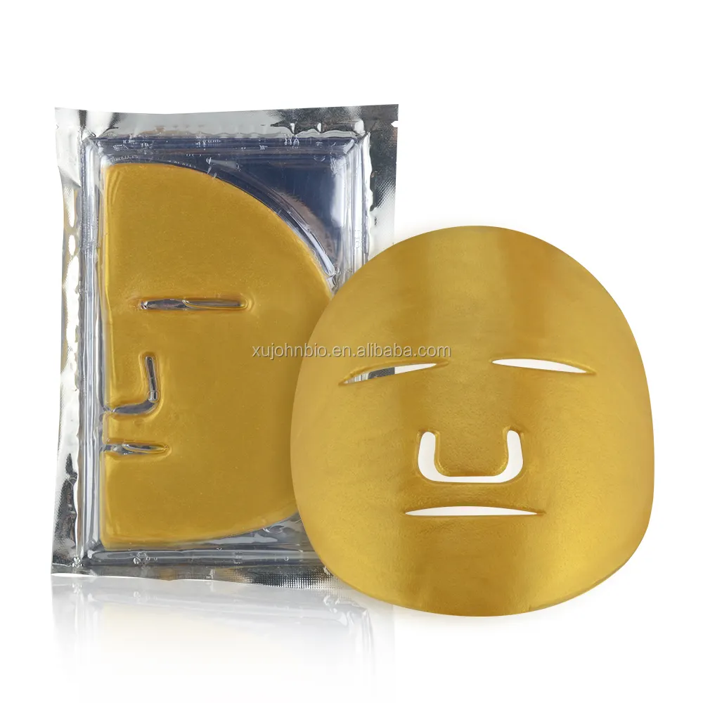 Private Label Collagen Hydrating And AntiしわFold Gold Gollagen Facial Mask