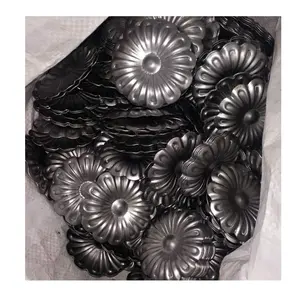 Stamped iron rosettes wrought iron ornaments embossed sheet rosettes