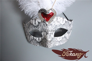 Blanchis Motif Autruche Plume <span class=keywords><strong>Masque</strong></span> Et Mascarade <span class=keywords><strong>Masque</strong></span> Pour articles de Fête - Product Image 4