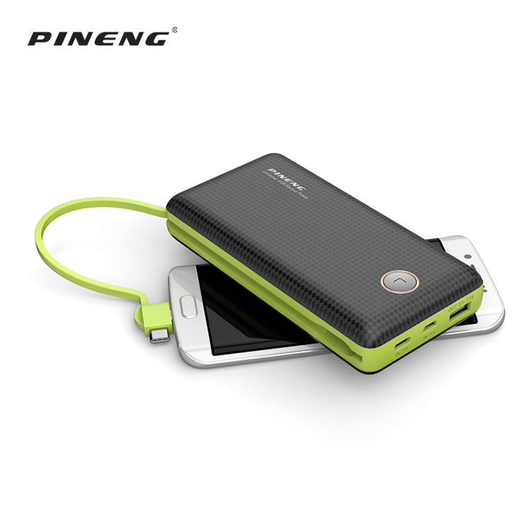 スマホアクセサリー PINENG Universal USB Backup Power Universal 20000mAh Portable Power Bank PN-959 with LED Display