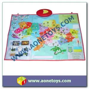 WH8010 Audio Map Mat,Audio world map,vocal map play mat