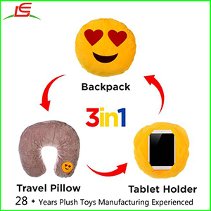 3 dans 1 Baiser Emoji Merde Émoticônes <span class=keywords><strong>Smiley</strong></span> Coussin Bourré de Peluche de Jouet - Product Image 2