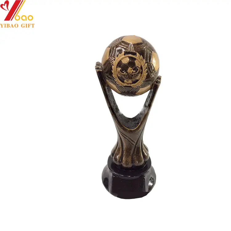 Résine Sport Trophée Coupe Foot Ball Personnalisé Souvenir Football Médailles Médailles Logo Polyrésine Europe Offres Spéciales Pas Cher Personnalisé