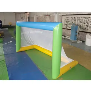 Air sealed inflatable water polo goal