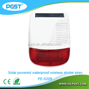 Botón de pánico sin hilos sirena de alarma sirene energía Solar al aire libre 220 V sirena de policía, CE RoHS - Product Image 2