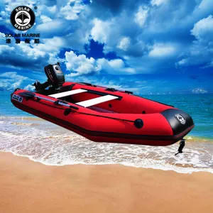 Solarmarine 3M 4 Người PVC Đánh Cá Inflatable Nhôm Dưới Tấn Công Thuyền