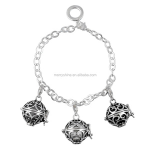 Conjunto de joyería Harmony con Bola y jaula, pulseras de moda, jaula de Ángel con carillón