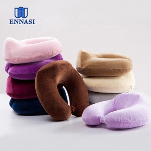 Kit De Viagem Portátil Com Espuma De Memória Em Forma De U Pescoço Travesseiro Máscara De Olho Resto Suporte Para Voos Certificados pelo Fornecedor Dourado - Product Image 6