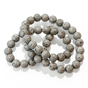 Perles <span class=keywords><strong>de</strong></span> <span class=keywords><strong>pierre</strong></span> <span class=keywords><strong>de</strong></span> <span class=keywords><strong>lave</strong></span> naturelle, diffuseur d'huile essentielle plaqué pierres <span class=keywords><strong>de</strong></span> roche grises, perles rondes <span class=keywords><strong>de</strong></span> <span class=keywords><strong>volcan</strong></span> pour la fabrication <span class=keywords><strong>de</strong></span> bracelets et <span class=keywords><strong>de</strong></span> colliers - Product Image 5