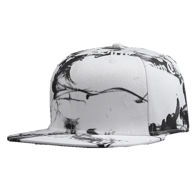 High quality style custom 6 panel stock stylish tie dye snapback cap sports caps