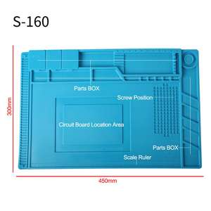 Tapis de travail en Silicone thermo-isolant magnétique, 10mm, pour Station de réparation de soudage BGA - Product Image 2