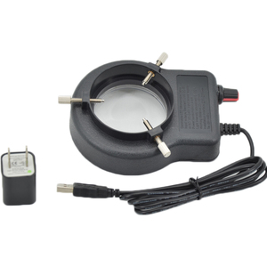 Lampe d'éclairage annulaire à LED pour <span class=keywords><strong>Microscope</strong></span> stéréo, excellente lumière circulaire de 52 LED, réglable, 5 pièces - Product Image 5
