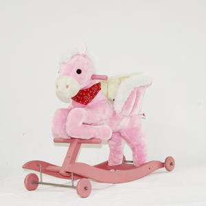 Giocattoli Per Bambini Rosa <span class=keywords><strong>Cavallo</strong></span> <span class=keywords><strong>A</strong></span> <span class=keywords><strong>Dondolo</strong></span> con Ruote di Peluche <span class=keywords><strong>Cavallo</strong></span> <span class=keywords><strong>A</strong></span> <span class=keywords><strong>Dondolo</strong></span> - Product Image 1