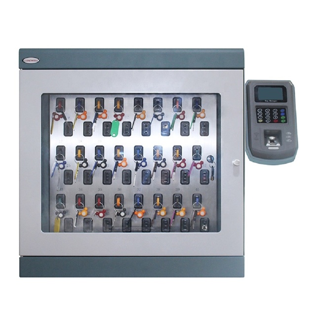 Landwell I-keybox Rfid Intelligent Enterprises Key Management System with External Fingerprint Reader