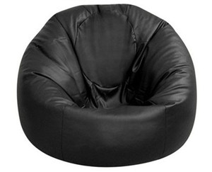 Fauteuil pouf d'intérieur en similicuir pour adultes et enfants, housse de canapé, fauteuil inclinable - Product Image 1