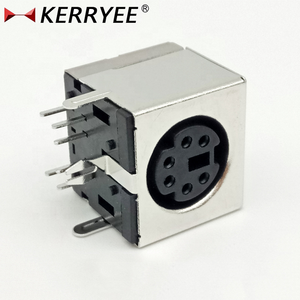 Connecteur Mini Din 6P de type soudure pour circuit imprimé d'ordinateur à 90 degrés - Product Image 2