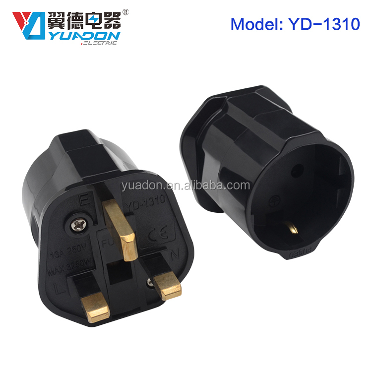 マレーシア/シンガポールプラグアダプター英国3ピンヒューズ付き電源