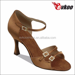 6 Styles de Satin Matériel Talon Haut Zapatos De Baile <span class=keywords><strong>Latino</strong></span> Sandales Diamant Boucle Décorer Mince Chaussures De Danse 3 Couleurs Disponibles - Product Image 4