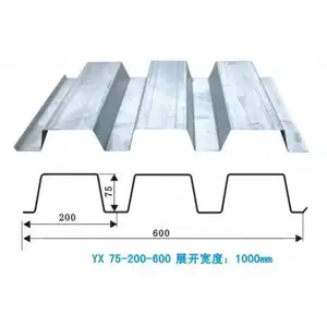 建筑材料铺面地板甲板镀锌波纹金属钢