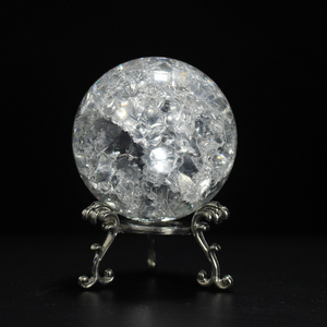 60/80MM helados y bola <span class=keywords><strong>de</strong></span> <span class=keywords><strong>cristal</strong></span> Bola con Base bola <span class=keywords><strong>de</strong></span> vidrio artesanía - Product Image 5