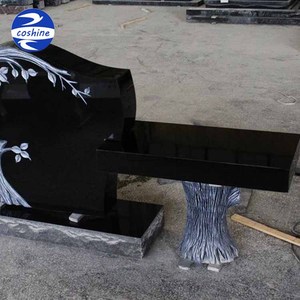 モダンな花崗岩の木のデザイン彫刻記念碑の墓石 - Product Image 2