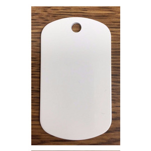 DaLiJia 2025 глянцевые белые алюминиевые заготовки для собак в традиционном стиле для сублимации красителей - Product Image 1