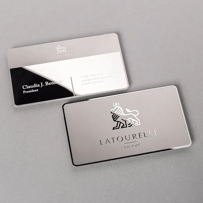 CR80 Standard Size fashion Business Metal Card