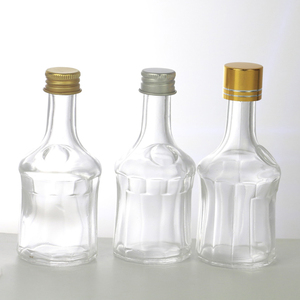 Creativo 50 ml 100 ml de vidrio transparente con tapa de bebida botella pequeña Sub-botella - Product Image 3