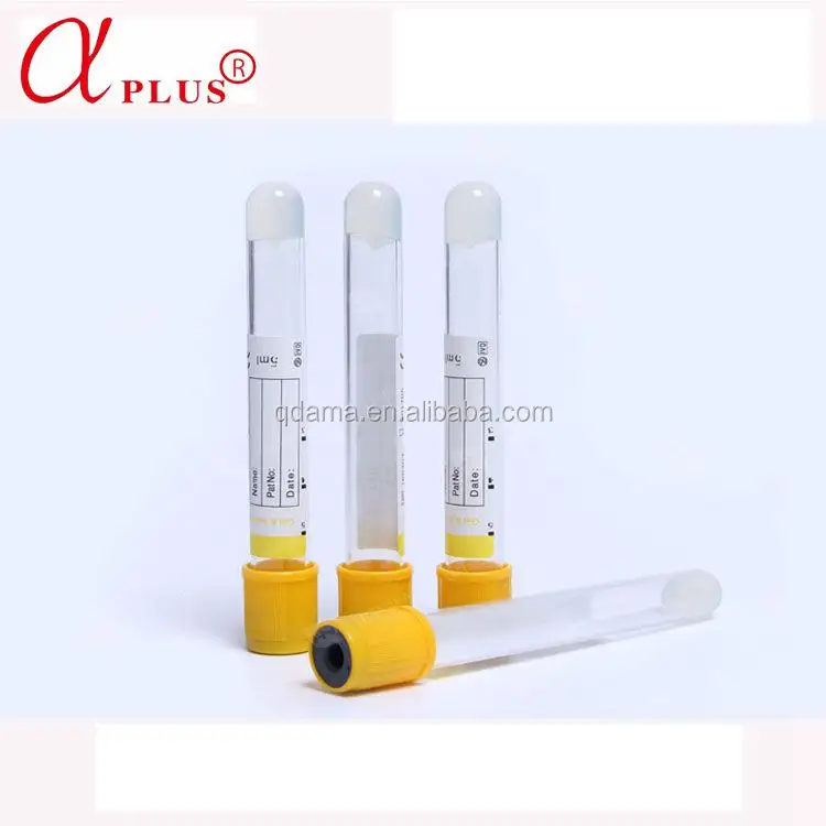 Laboratório plástico animal de estimação descartável bd vacutainer tubo de coleção de sangue