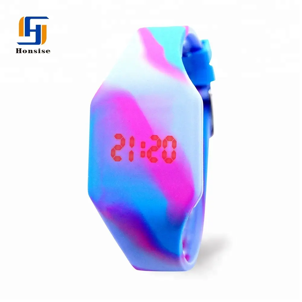 2021 Mixed Color Silicone LED Kids Watches Children