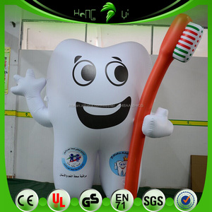 Personalizzata divertente gonfiabile tipo di dente per la promozione, bella dente gonfiabile Replica - Product Image 1