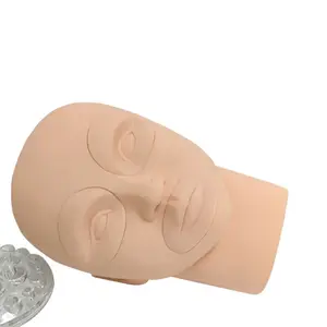 Soft Silicone Mannequin Head for Makeup Eyebrow Practice Massage