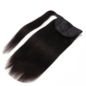 Top Quality Good feedback 100% Human Brazilian hair ponytail hair extension for black women