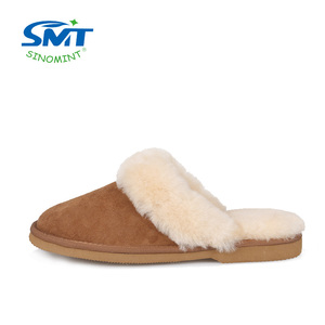 Pantofole in Pelliccia di Pecora per Donna, Uso Interno/Esterno, Invernali, <span class=keywords><strong>con</strong></span> Tomaia in Camoscio, Prezzo di Fabbrica - Product Image 5